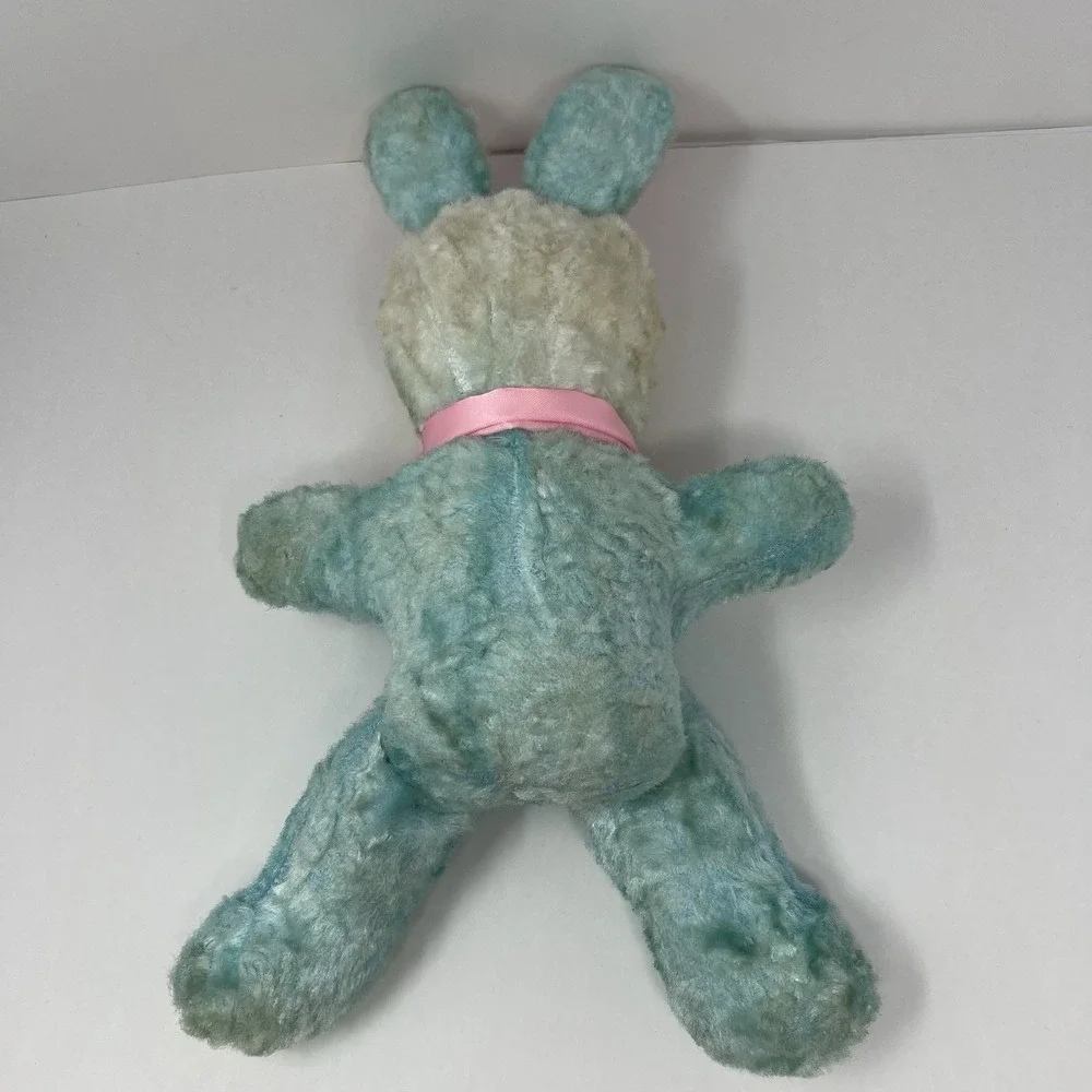 Rare Rushton Rubber Face Bunny Plush Doll 1950's Stuffed‎ Animal Toy Easter